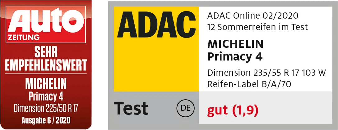 Ausgezeichnete Sicherheit Autozeitung und ADAC